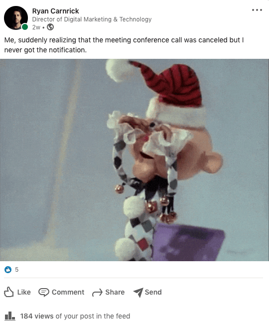 LinkedIn no one said the conference was canceled