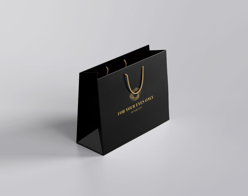 For Your Eyes Only Bag Design Angle