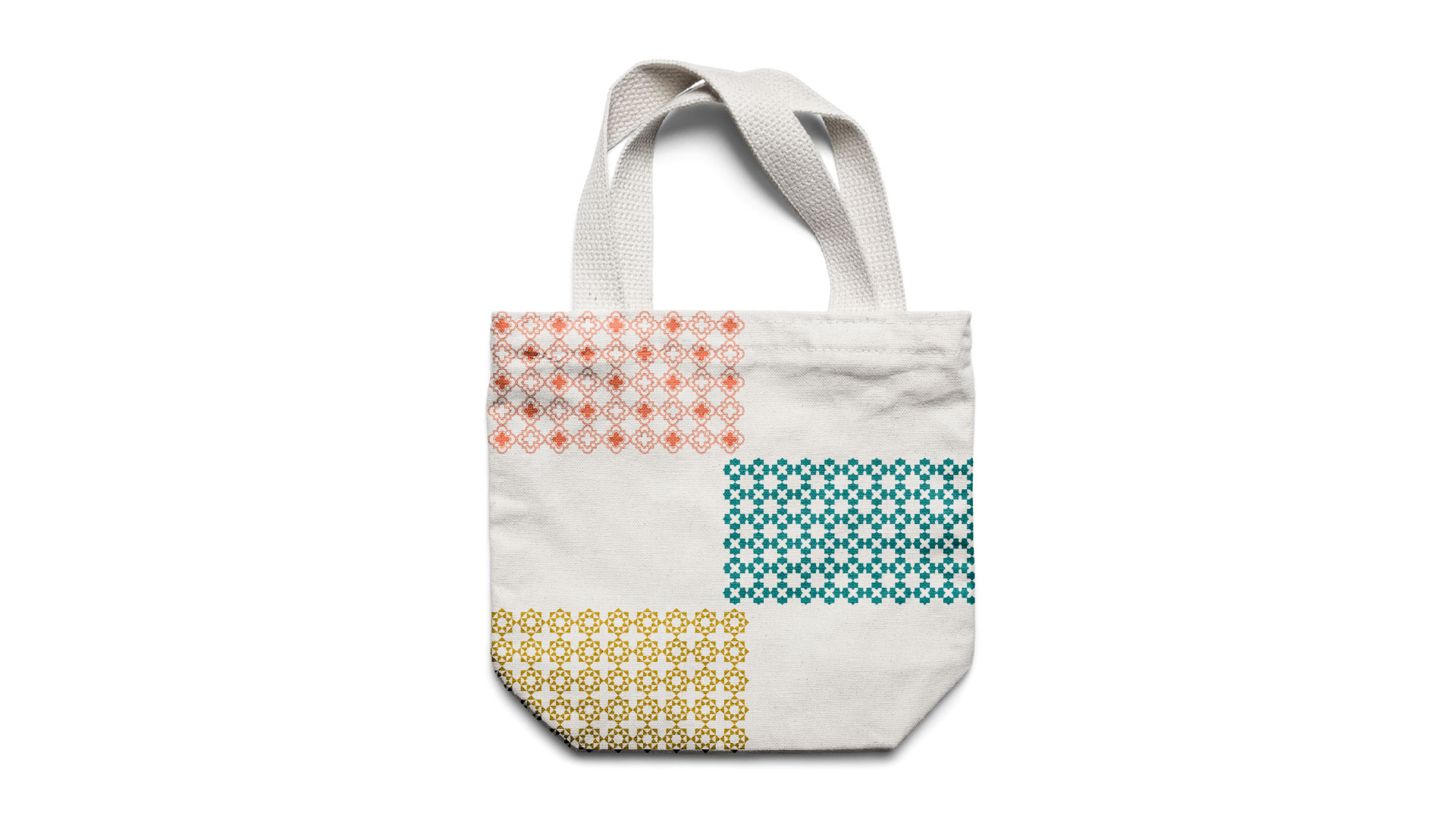 graphic pattern design on bag
