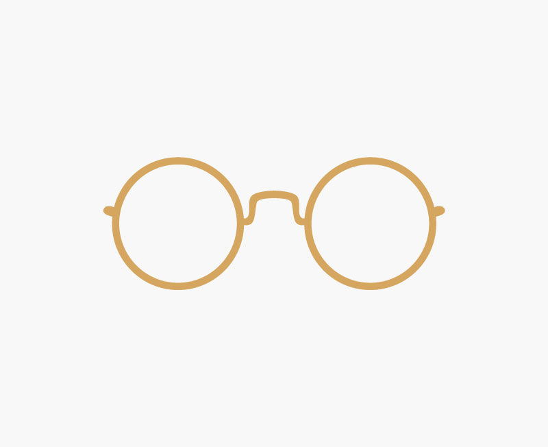 designer glasses icon