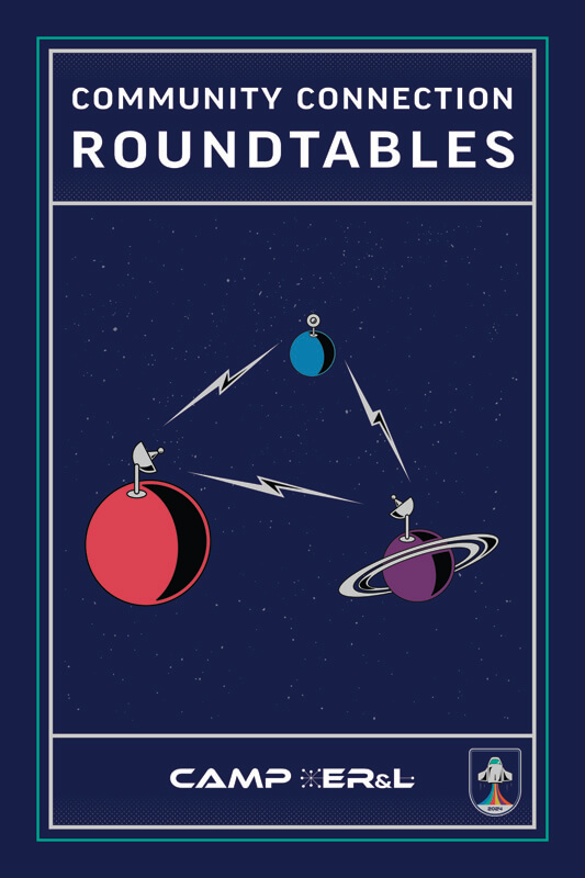 Camp ERL Community Roundtable Poster Design